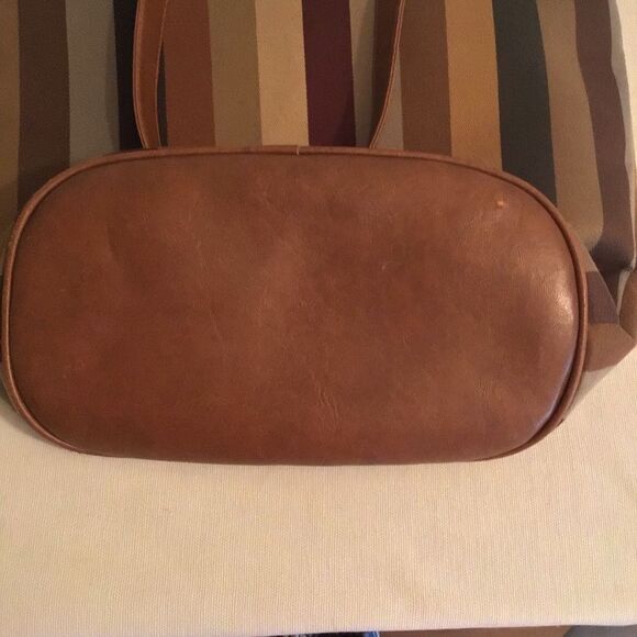 Vintage Todd Oldham by Lazy-boy Boho Hippie Striped Brown and Tan Tote Bag - Picture 5 of 8